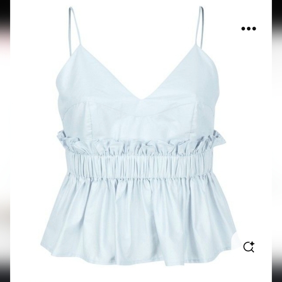 Kendall & Kylie Tops - KENDALL AND KYLIE WOMENS Blue CROP TOP XS adjustable straps